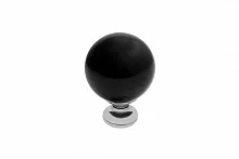 Ручка-кнопка GZ-CRPC40-A1 хром, черный кристалл — купить оптом и в розницу в интернет магазине GTV-Meridian.