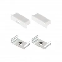 Заглушки для алюминиевого профиля LR42 с крепежом (2 заглушки и 2 крепежа) — купить оптом и в розницу в интернет магазине GTV-Meridian.