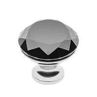 Ручка-кнопка GZ-CRPB25-A1 хром, черный кристалл — купить оптом и в розницу в интернет магазине GTV-Meridian.